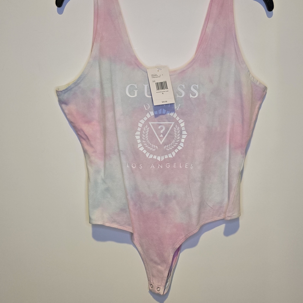 GUESS Pastel Tie-Dye Bodysuit